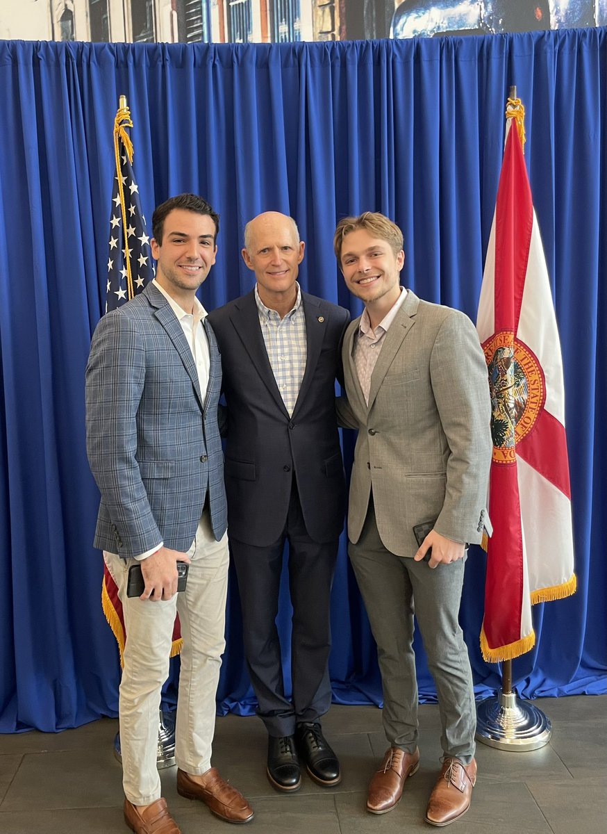Great speaking with Rick Scott on marriage equality and delivering a 2024 win with <a href="/SenRickScott/">Rick Scott</a>. Thank you Miami GOP for hosting!
