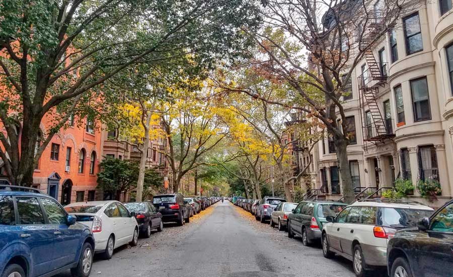 Suburbia at its finest - Park Slope!

This sort of walkable neighborhood with a gentle density, tree lined streets &amp;  a robust offering of retail/commercial amenities was the standard for suburban development in pre-war America. We'd do well to re-apply its form today!