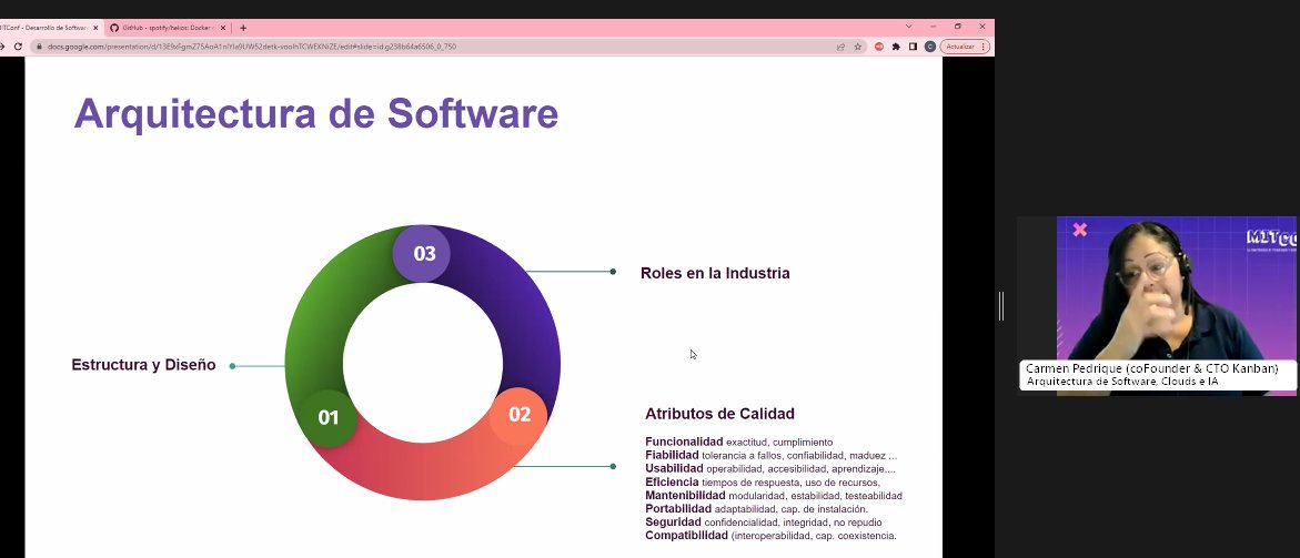 marisacon's tweet image. Escuchando a @carmenpedrique 
#ArquitecturadeSoftware
@womeningamesAR