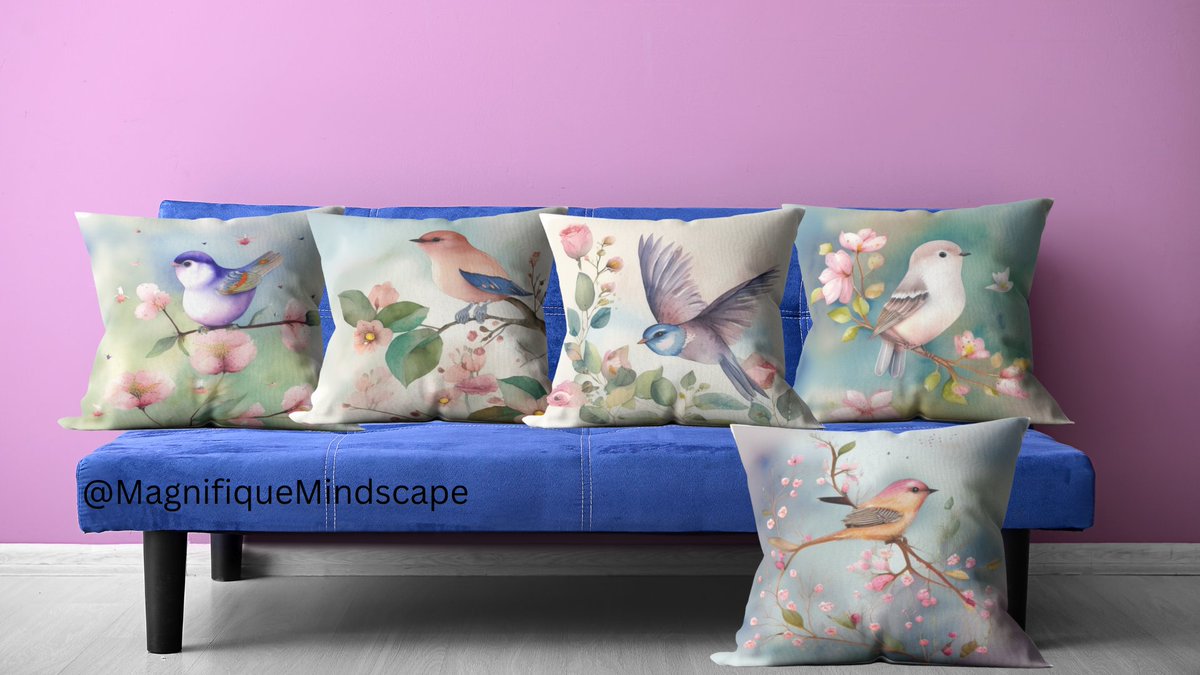 MagnifiqueMind's tweet image. Want to add a touch of whimsy to your living room? Our bird pillows are the perfect solution! Not only do they add a pop of color, but they're also soft and snuggly. #birdpillows #sofadecor #livingroomstyle #cozy #shoplocal 
visit : MagnifiqueMind.redbubble.com