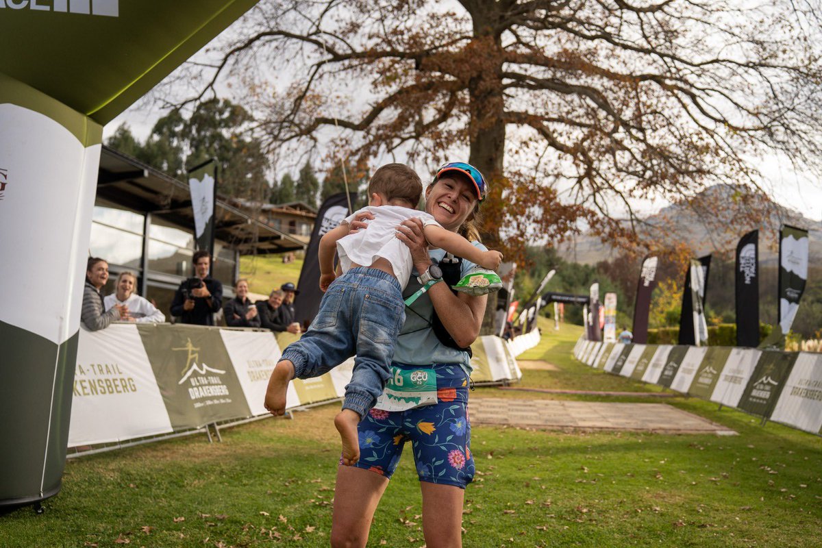 There you have it! The #GCU62 women’s podium has made it back to finish. These ladies kept getting stronger through the heat of the day. 🔥

1️⃣ Marissa Groenewald
2️⃣ Sveta Becker
3️⃣ Andrea Osterloh

#UltraTrailDrakensberg
#UTD2023