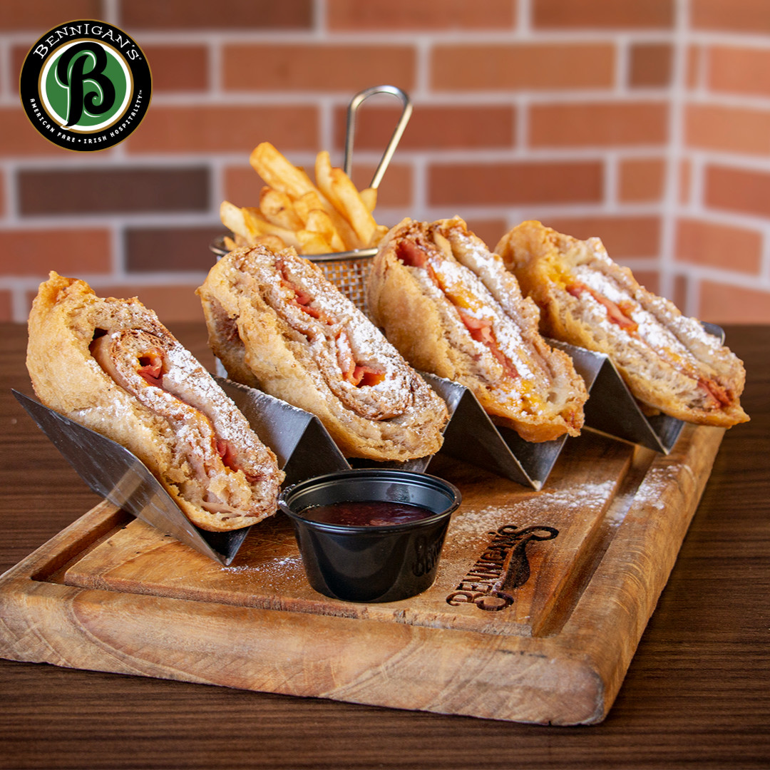 Bennigans_SV's tweet photo. Nuestro delicioso Monte Cristo le dará la mejor experiencia a tu paladar😎🍀✨, te esperamos en centro comercial La Gran Vía📍✨

Puedes realizar tus reservaciones por DM o escribimos al 2278 7766📱🍀 https://t.co/ZAqf55tyeb