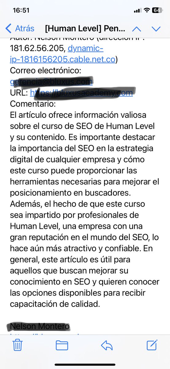 Los comentarios de spam siguen siendo spam aunque los generes con ChatGPT.