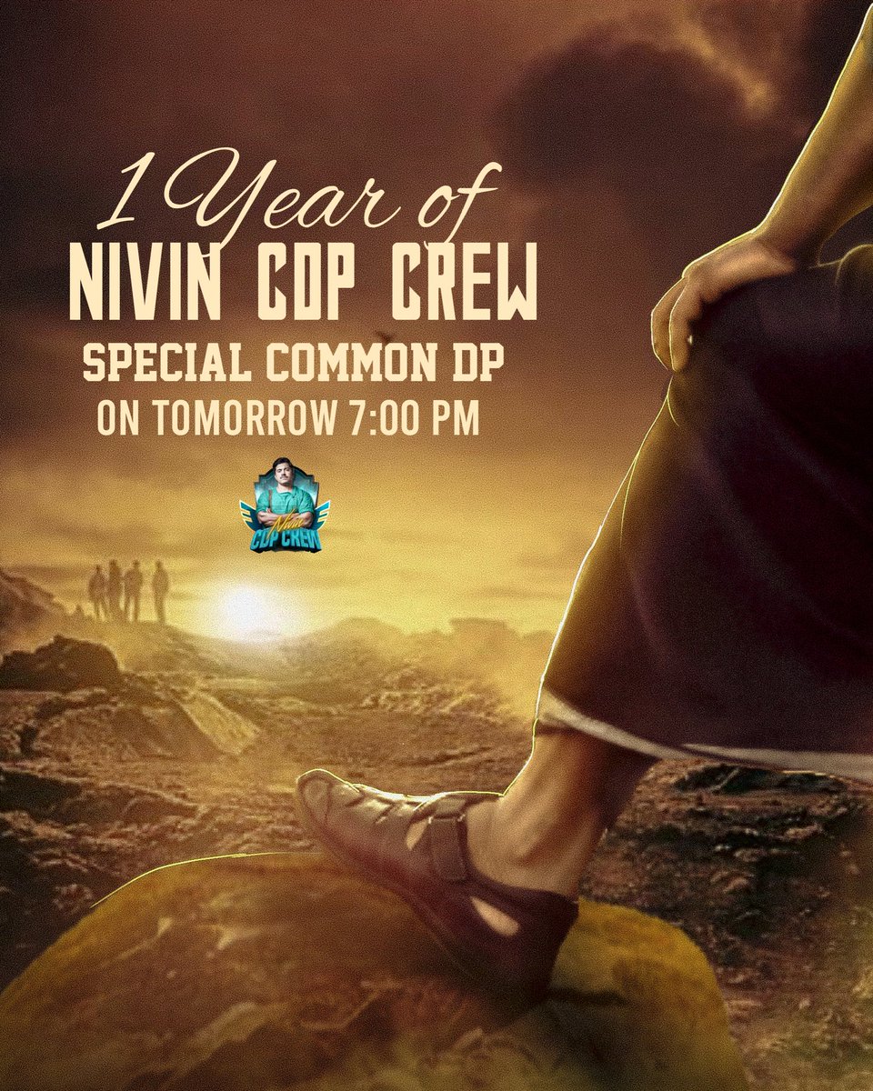 NivinCDPCrew's tweet photo. 1 year of #NivinCDPCrew  Special Common DP  will unveiling tomorrow @ 7.00PM ❤️

Reserve your DP 😉 &amp; Stay stuned here @NivinCDPCrew

#NivinPauly || @NivinOfficial https://t.co/pLB8Heeauk
