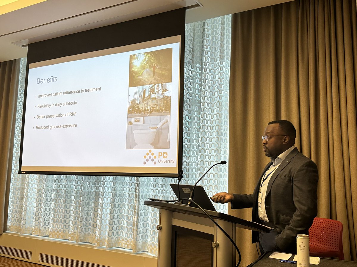 PD_Perls's tweet photo. Less is More !! @bourneauguste brilliantly takes us through the advantages of incremental PD and how to prescribe #peritonealdialysis @ISPD1 #PDuniversity @JoanneBargman https://t.co/EsRz5LGy3u