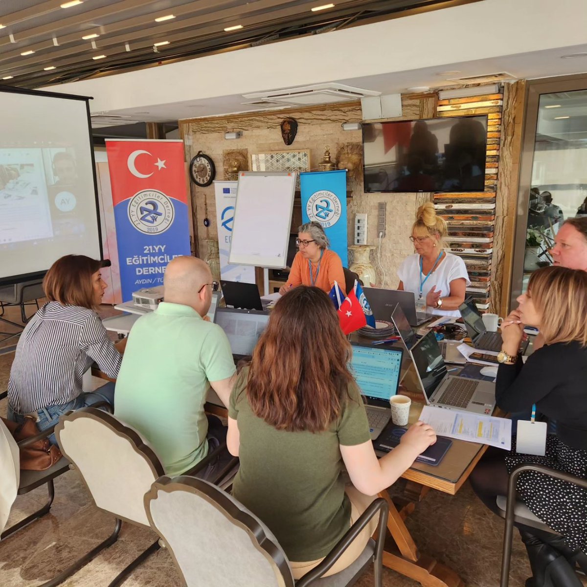 21st_CEA's tweet photo. The Final f2f TPM of the #ErasmusPlus Project titled “Early Digital Diagnosis and Intervention-EDDI” was held on 27&amp;28 April in Aydın,Türkiye with the participation of partners from the UK, Netherlands and Greece @DFOIW2W @MucurV @EddiProject @StimmuliFChange @AstonUniversity https://t.co/DVUqzrtRWC