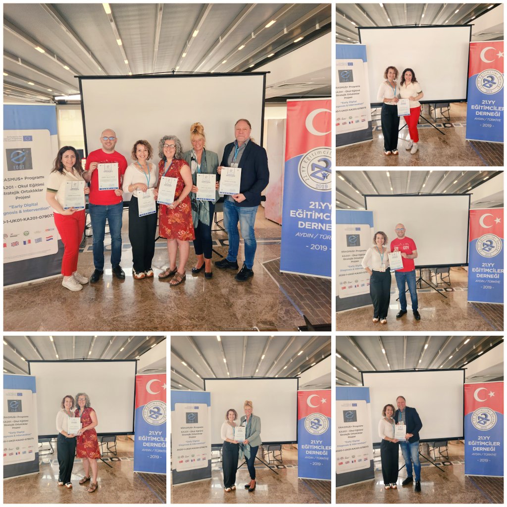 The Final f2f TPM of the #ErasmusPlus Project titled “Early Digital Diagnosis and Intervention-EDDI” was held on 27&amp;28 April in Aydın,Türkiye with the participation of partners from the UK, Netherlands and Greece <a href="/DFOIW2W/">Dutch Foundation W2W</a> <a href="/MucurV/">Mucur Sağlık Sosyal Eğitim ve Yardımlaşma Vakfı</a> <a href="/EddiProject/">ProjectEddi</a> <a href="/StimmuliFChange/">Stimmuli for Social Change</a> <a href="/AstonUniversity/">Aston University</a>
