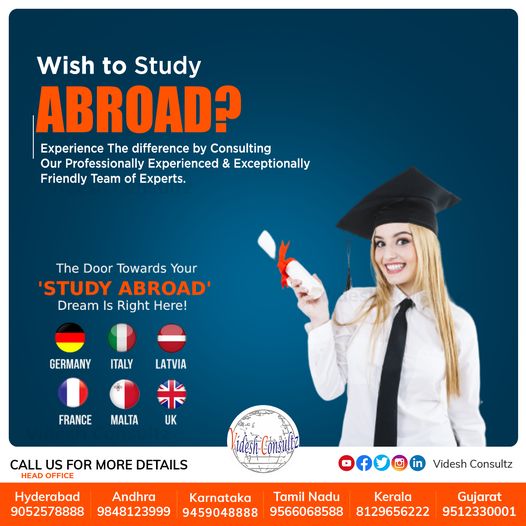 ramesh_videsh's tweet photo. Looking to study abroad and confused with your plans? We are well-known in this field providing services for 14 years and our expert counselors are available Virtually. 
For more details contact us now on 9566068588
Visit and follow us on
Facebook:https://t.co/nXPy3rEub7 https://t.co/Puukr11GvA