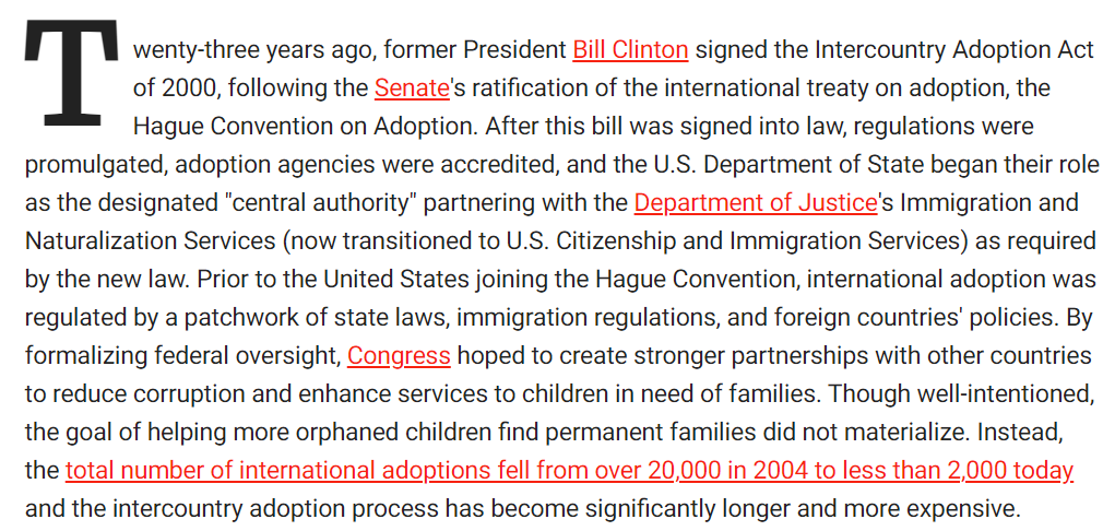 roelie_post's tweet photo. Here the #adoptionlobby clearly explains that the Hague Adoption Convention was meant to INCREASE numbers. 

Something the @HCCH_TheHague always denied.

But adoptions went down from 20.000 to less than 2.000. 

So what went wrong? 
2/9 https://t.co/kXvhhG4B6N
