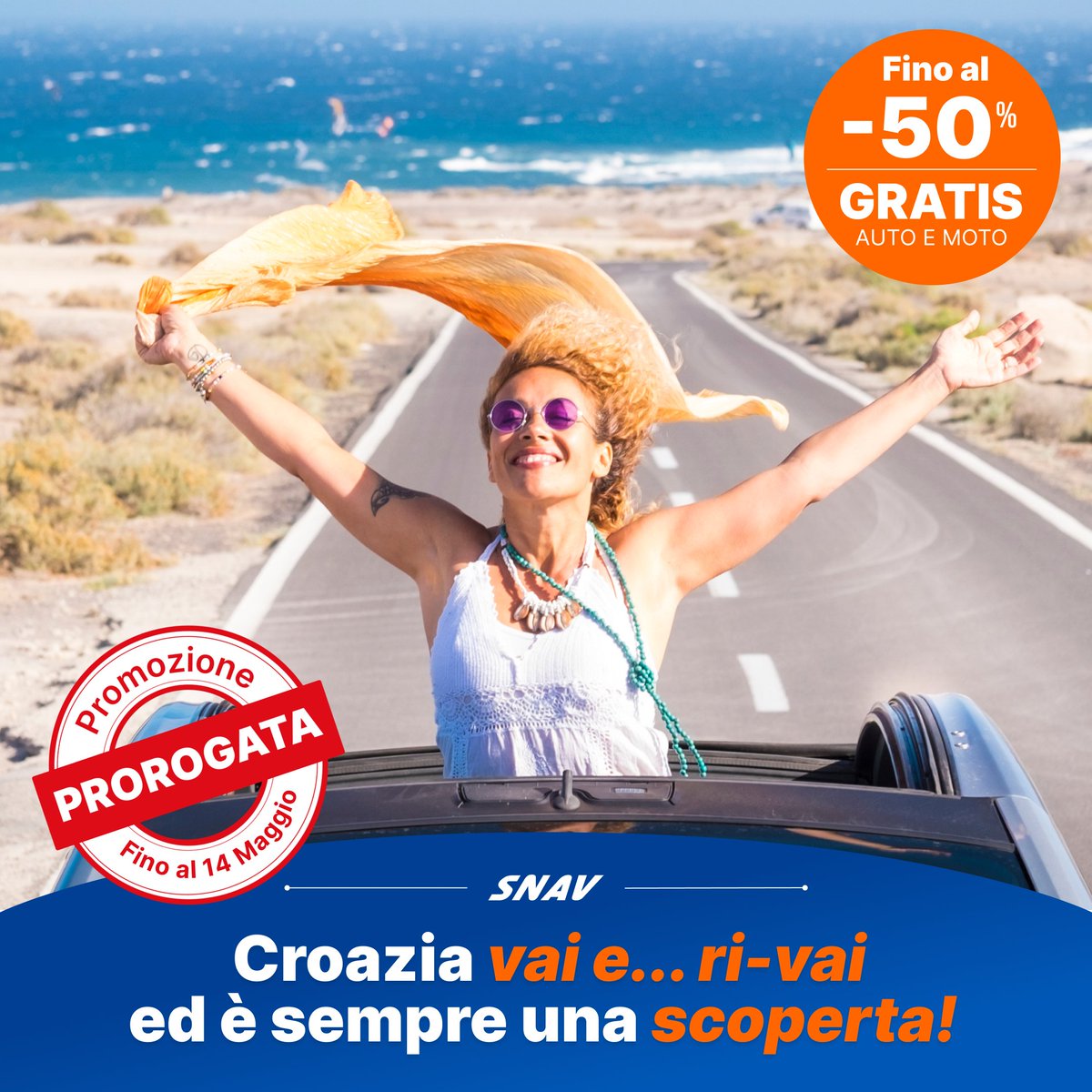snav_it's tweet photo. A grande richiesta riproponiamo la super promo VAI E RI-VAI IN #CROAZIA, con lo sconto fino al 50% + auto e moto gratis (escluso supplementi diritti di prevendita e prenotazione)

Cosa aspetti? La Croazia non stanca mai! ❤ https://t.co/rEEnASBjEj