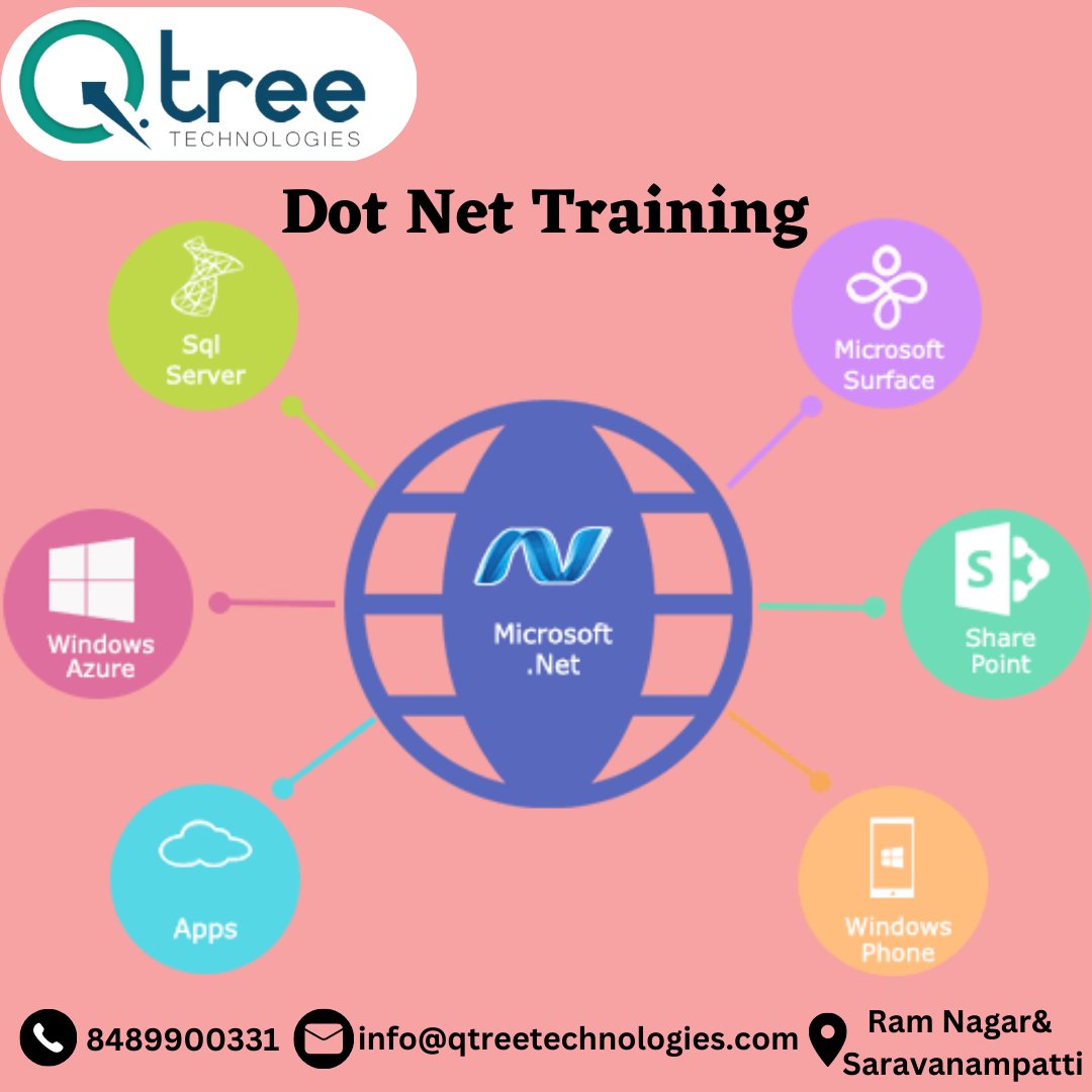 Qtreetech's tweet image. . NET is an open-source platform for building desktop, web, and mobile applications that can run natively on any operating system. 

Call us at  8489900331 or mail info@qtreetechnologies.com

#dotnetcourse #dotnetonlinecourse #internshipincoimbatore #pythoncourseinCoimbatore