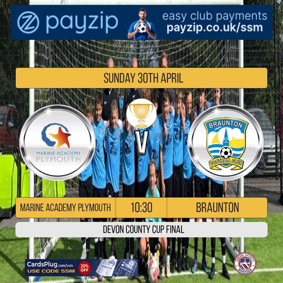 8s_map's tweet image. Wow the time has come. Tomorrow we face Braunton Wonderers in the Final of the Devon County Cup. 

What a chance for the boys! 
These boys deserve their place. One more game to go. 

@mapfootball 

#COYM #grassrootsfootball #final #Maps #Mapfamily #cupfinal #comeontheboys
