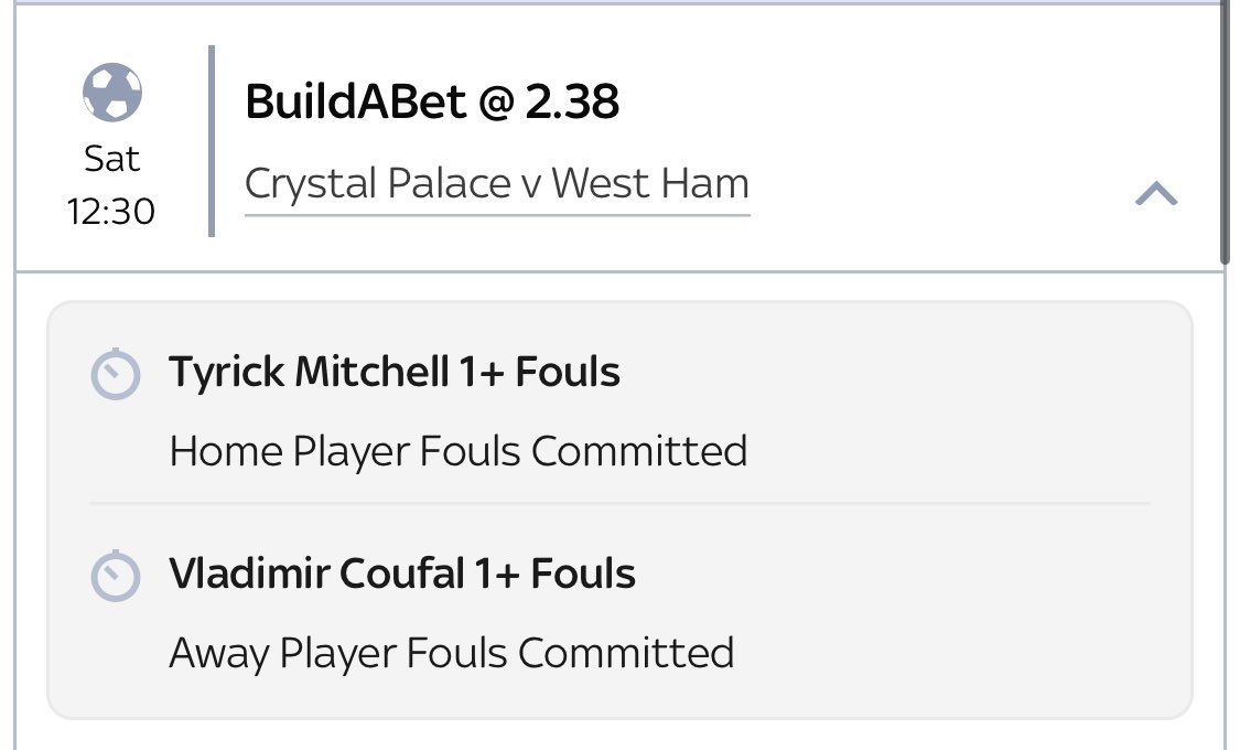 thebetsline_'s tweet photo. DOUBLE MONEY VALUE 💰

🏴󠁧󠁢󠁥󠁮󠁧󠁿 Crystal Palace v West Ham
👇🏼 See slip below

@ 2.38 (SkyBet) https://t.co/qEgjV2SVEJ