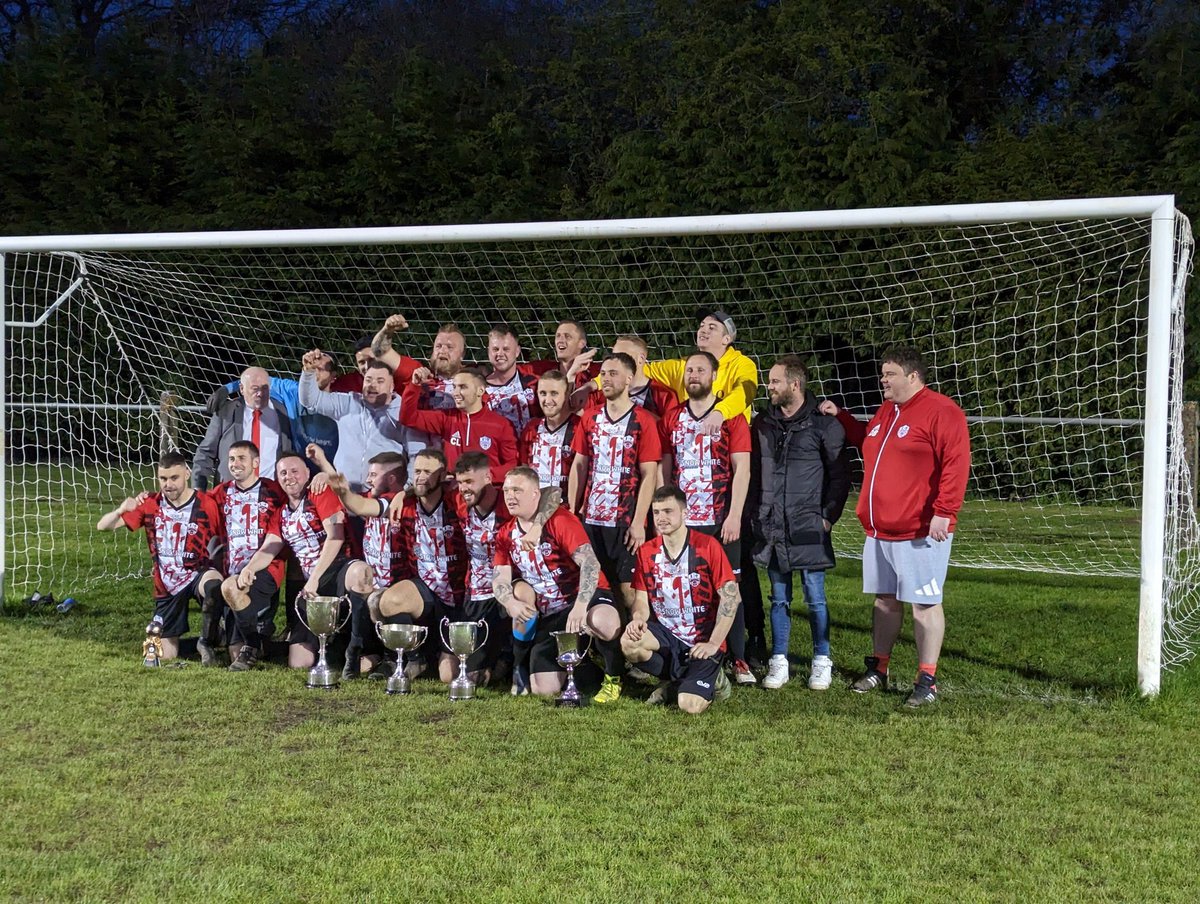GoytreFC's tweet photo. Congratulations to @PontypoolTownFC on winning last nights Open Cup final and completing the quadruple. We’ve loved hosting the @LeagueGwent cup finals this season. Great to see the games being so well supported. Congrats to the league committee on organising 3 successful finals. https://t.co/c4HxF9tRP7