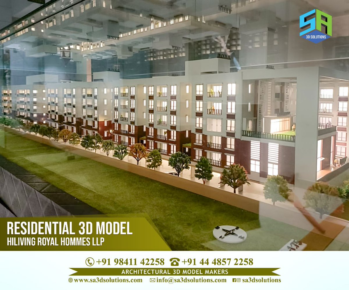 sa3dsolution's tweet photo. SA 3D Solutions is dedicated to crafting the finest models with the latest technologies. Doing well is the result of doing good. Our professional experts create an end-to-end perfect and exact miniature of the architectural model thereby adding value to your point of sales. https://t.co/BlHkMoVl0c