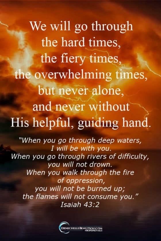 I know that as we follow Jesus things in our life get difficult, we get attacked by friends, family, the world &amp; loved ones, but we will never walk it alone because we have JESUS. Let’s always focus on JESUS not our problems. The bigger the storm the greater the victory. 🙏❤️🙏