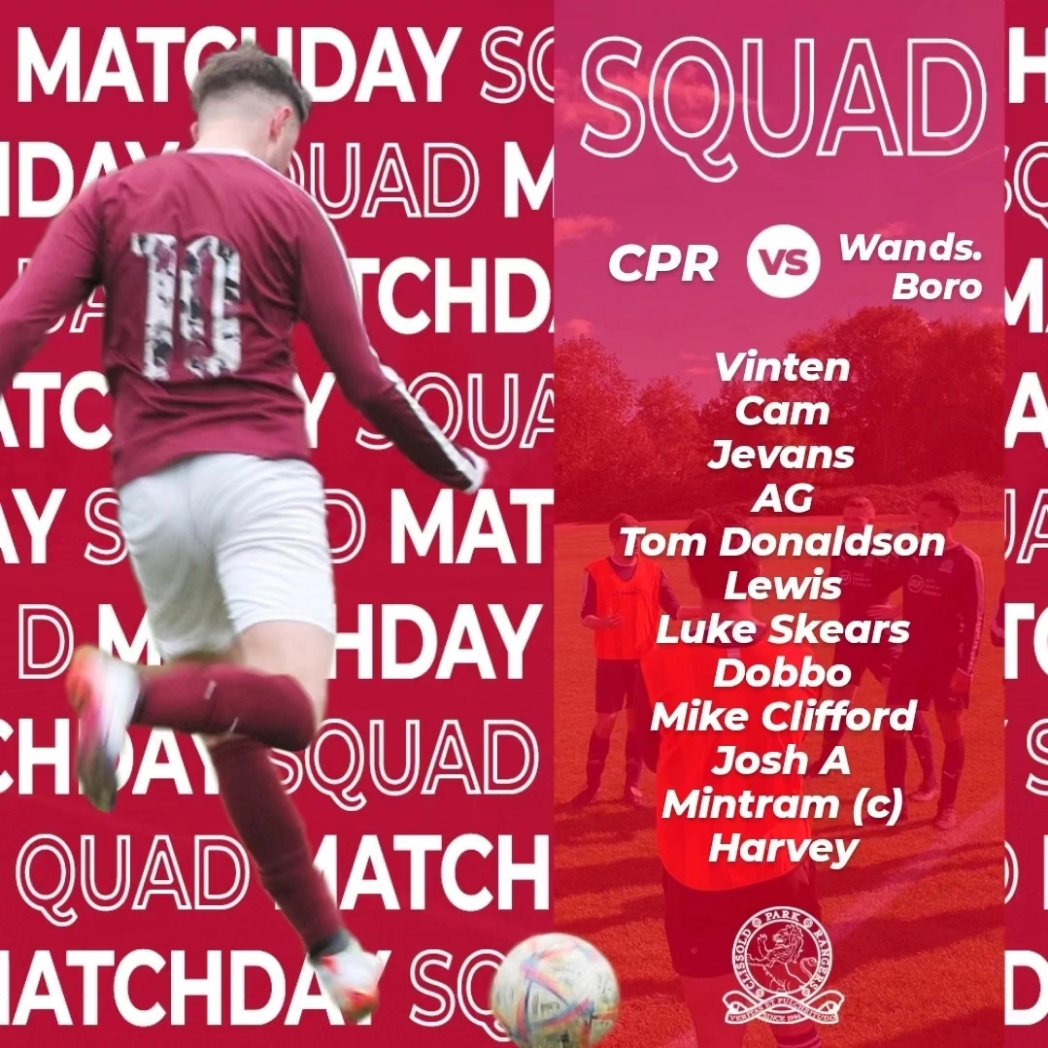 cpr_fc's tweet photo. We’re closing in on the end of the CPR season… the 1s can secure survival with a game to spare by beating Wandsworth away (save a monstrous GD swing), whilst promotion is on the cards in a literal six-pointer for the 2s in their last game of the season against Sinjuns... https://t.co/tjOqLszAKw