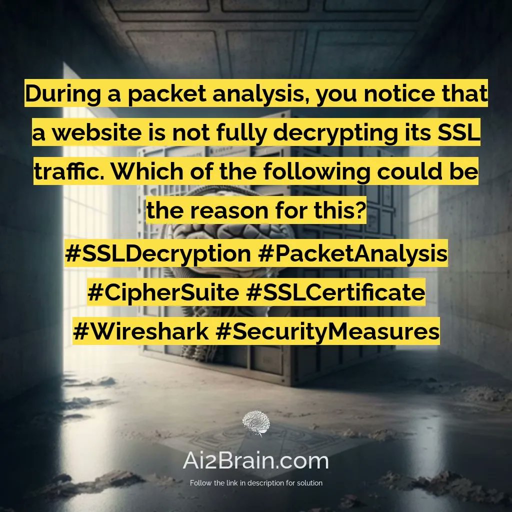 ai2brain's tweet image. #packetanalysistraining #SSLDecryption #PacketAnalysis #CipherSuite #SSLCertificate #Wireshark #SecurityMeasures
buff.ly/40QCd7Y