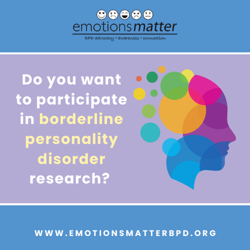 embpd's tweet photo. Do you want to participate in BPD research?  Check out the news studies posted on Emotions Matter's website https://t.co/RdcBdbweMH

#bpdresearch #bpdcommunity #bpdresource https://t.co/dfgNicYwSm