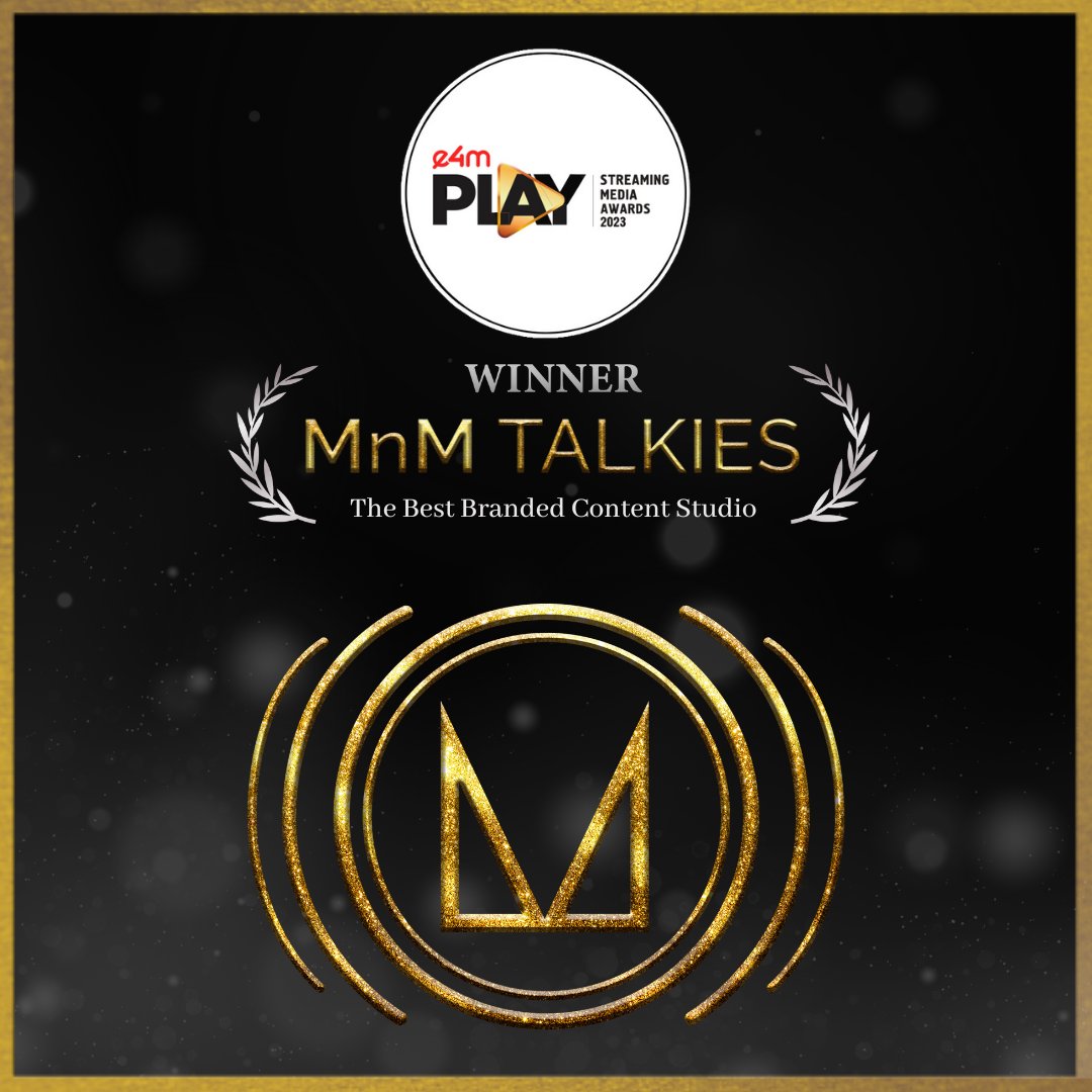 MnmTalkies's tweet photo. And the winning streak continues! ✨

MnM Talkies wins BEST BRANDED CONTENT STUDIO  and 
BEST FICTION PODCAST (BHASKAR BOSE) 
at the @exchange4media Play- Streaming Media Awards, 2023. https://t.co/uGT98hihJK