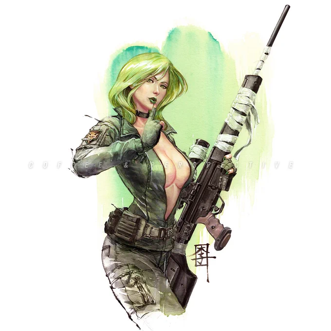 Fan art | Metal Gear Solid - Sniper Wolf   