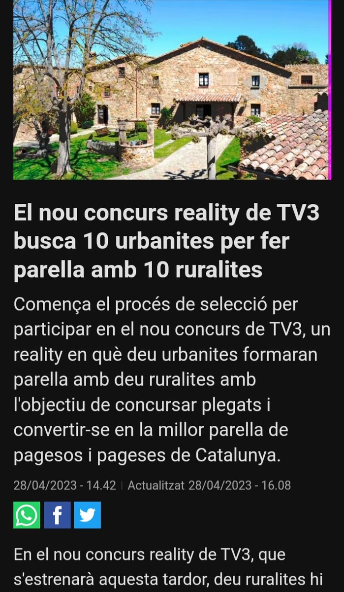 MartinezMerles's tweet photo. Ser pagès o pagesa implica moltes més competències que passar quatre proves estúpides perquè des de la ciutat encara us en rigueu més del món rural. 
La gent plegant per la situació que passa el sector primari i aquí fent realities. No teniu vergonya #TV3 https://t.co/C9XuVcjw6V