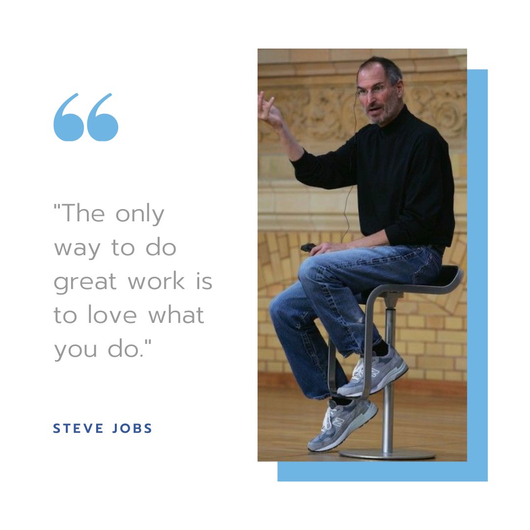 GlobalCoreM's tweet image. "The only way to do great work is to love what you do."