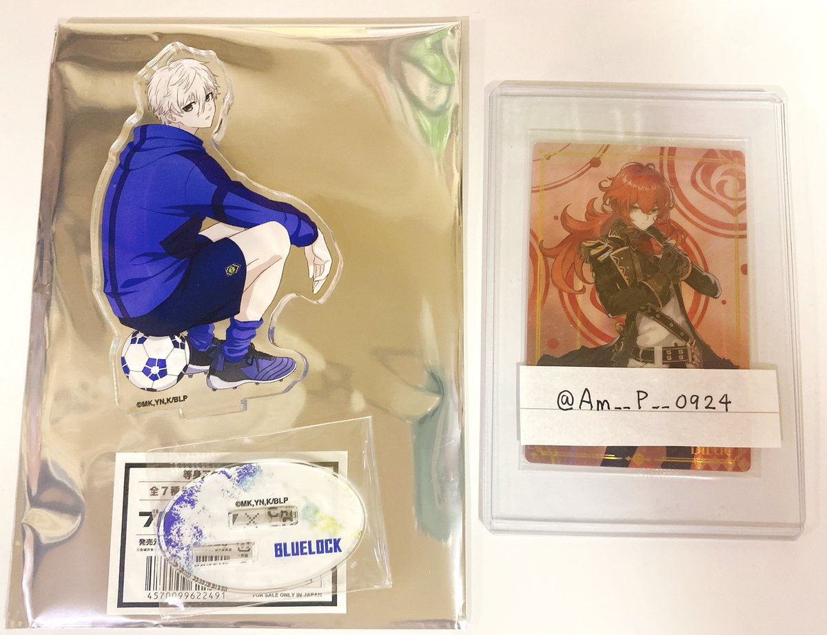 Am__P__0924's tweet photo. 【交換】ブルーロック ブルロ きゃらドリ アクリルスタンド アクスタ

[譲]→凪
[求]→同種玲王

郵送での交換希望です。
検索からお気軽にお声掛け下さい。 https://t.co/wEoKRUvcGj