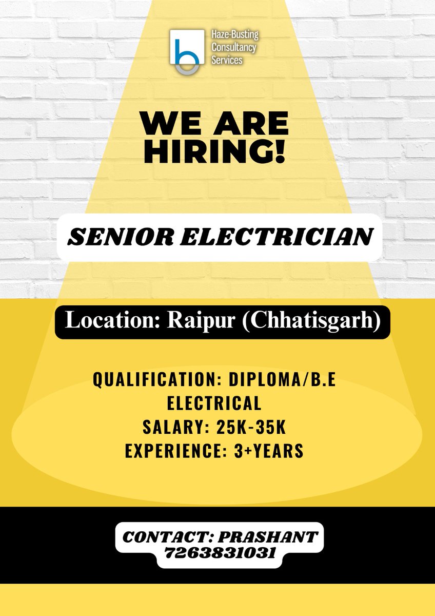 hazebusting's tweet photo. Contact: Prashant 7263831031
#jobs2023 #placements2023 #newjobs #currentopenings #jobvacancy2023 #jobalerts #jobadvertisement #jobposting #jobconsultancy #punejobs #jobvacanciesinpune #jobhunt #jobopenings #vacancy #jobseeker https://t.co/IXcGUXzcM6