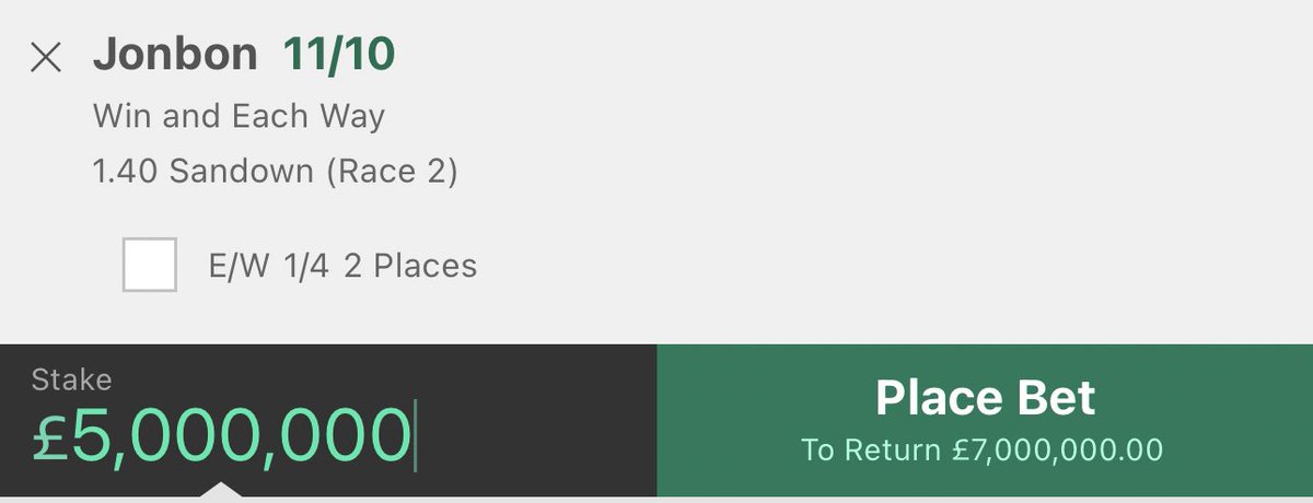AdamLewisSport's tweet photo. Okay £30 give away - if Jonbon wins today at Sandown I’ll give £30 straight after the race to one person who has …

1. Followed this account 
2. Retweeted this post 
3. Like this post

Let me know in the comments and GLIYD #FreeMoney https://t.co/K0lpl40pQM