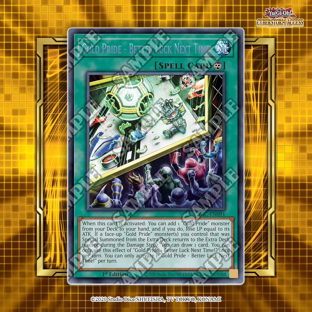 Today's Weekly Spotlight is on some exciting brand new Gold Pride cards  from the upcoming core booster, Cyberstorm Access! Which one is your  favourite? #YuGiOhTCG #CyberstormAccess