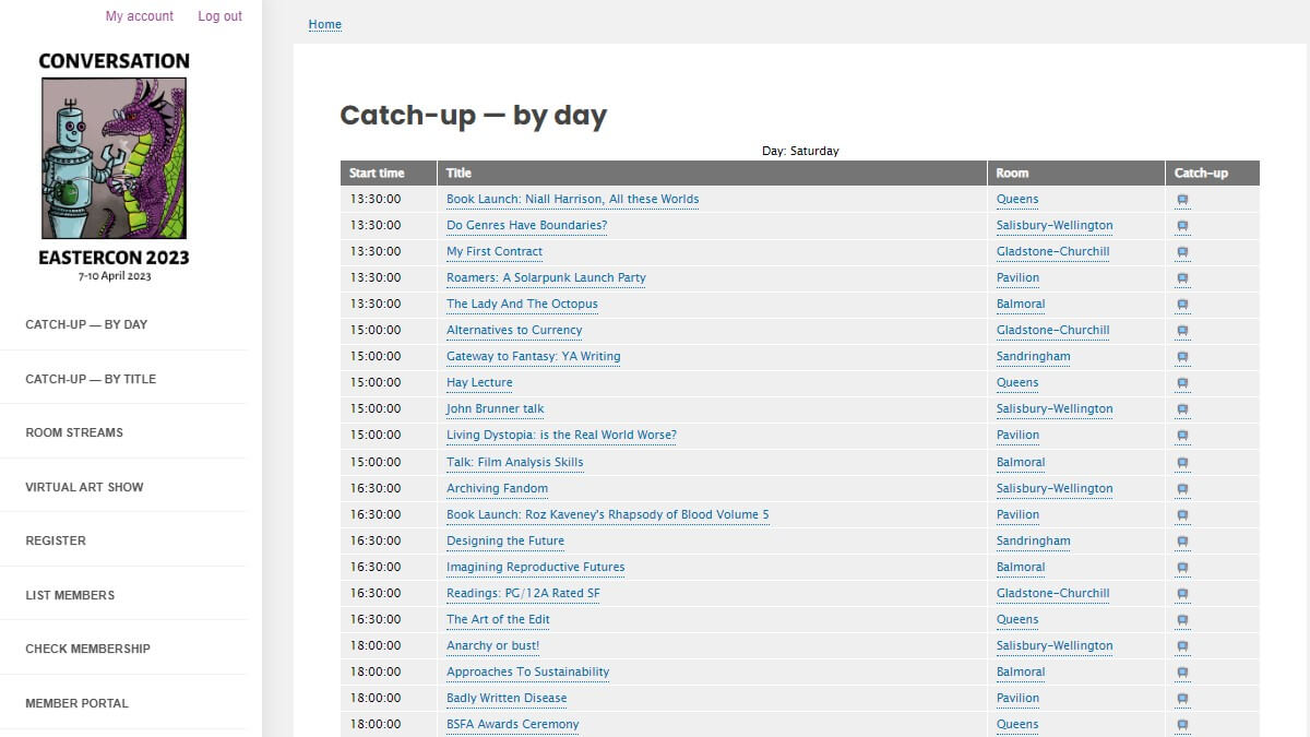 Conversation, Eastercon 2023 tweet media