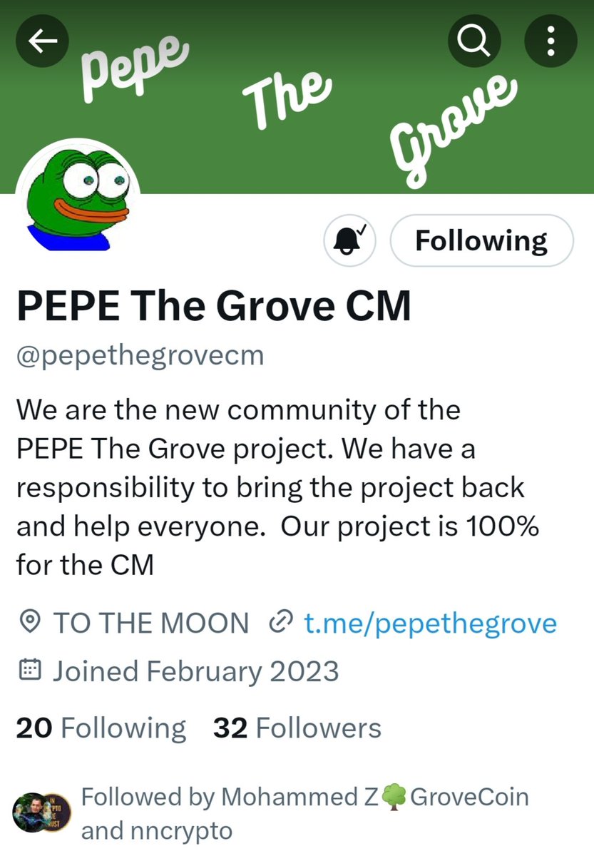 GroveGems's tweet photo. Update

What is the future of $Pepethegrove after it has been handled by the community?

BSC Holders-542
Grove Holders- 37

@pepethegrovecm 

#NFA #Grovegems #GroveBlockchain https://t.co/bkmCSDvfk0