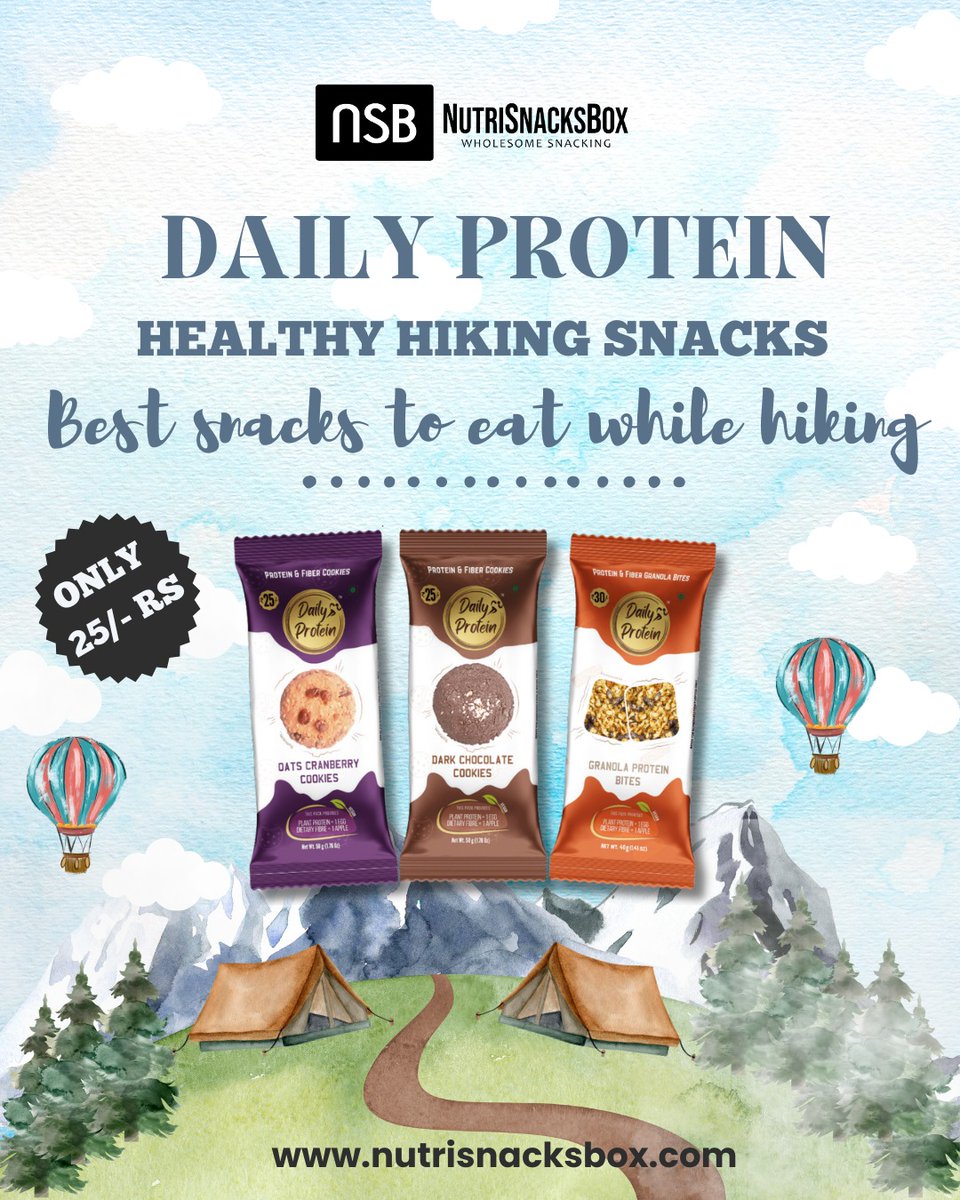 nutrisnacksbox's tweet photo. Take your hiking adventures to the next level with Daily Protein Cookies! Our light yet filling snacks are packed with protein and energy, so you can fuel your journey and take on any challenge.

Visit us: https://t.co/TyrlldfzfB

 #Nutrisnacksbox #DailyProteinCookies https://t.co/LgNE6fEMS1