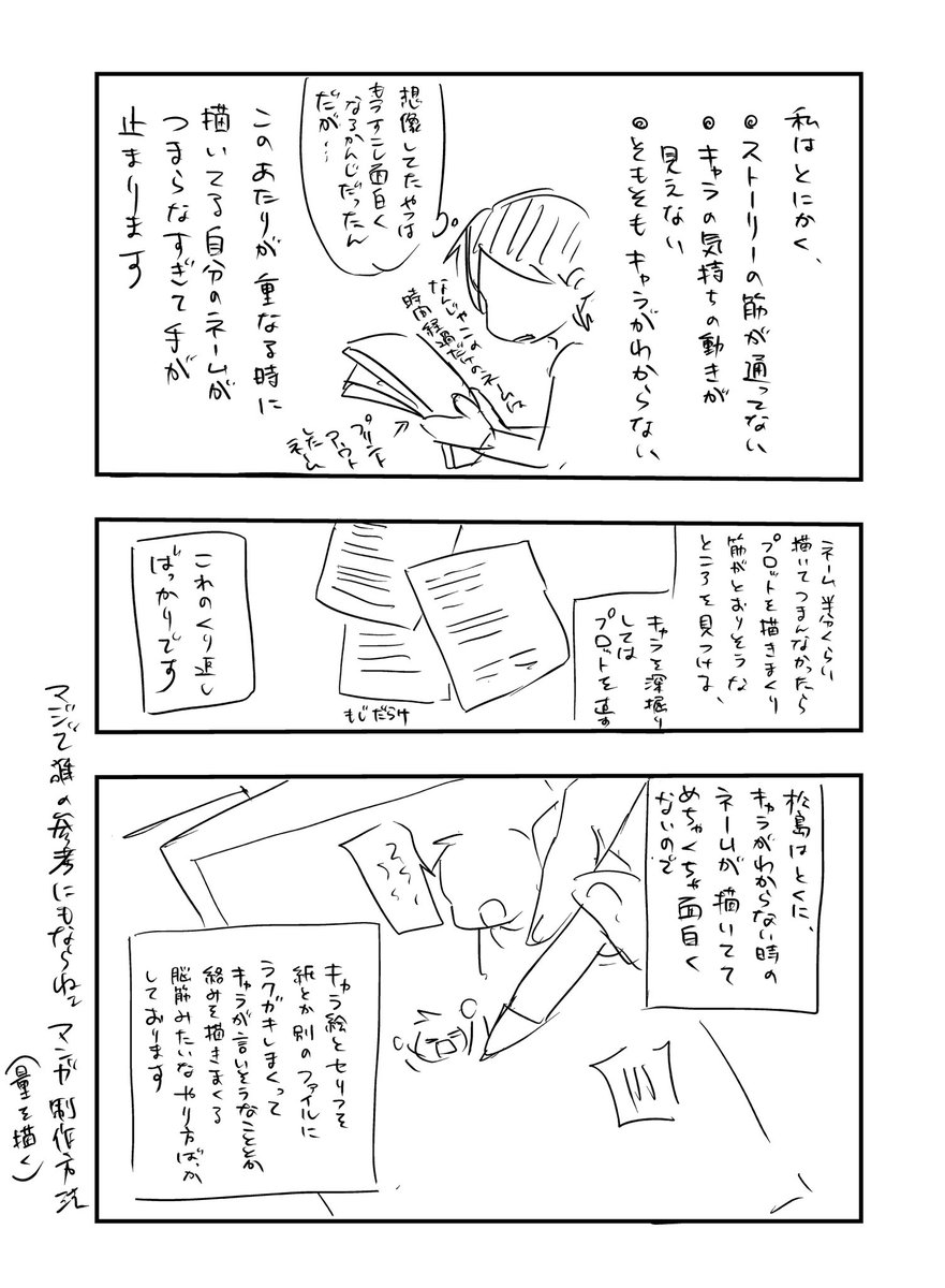 ネーム進まない時の打開策、みんな何してる？ https://t.co/iV6tnDB276