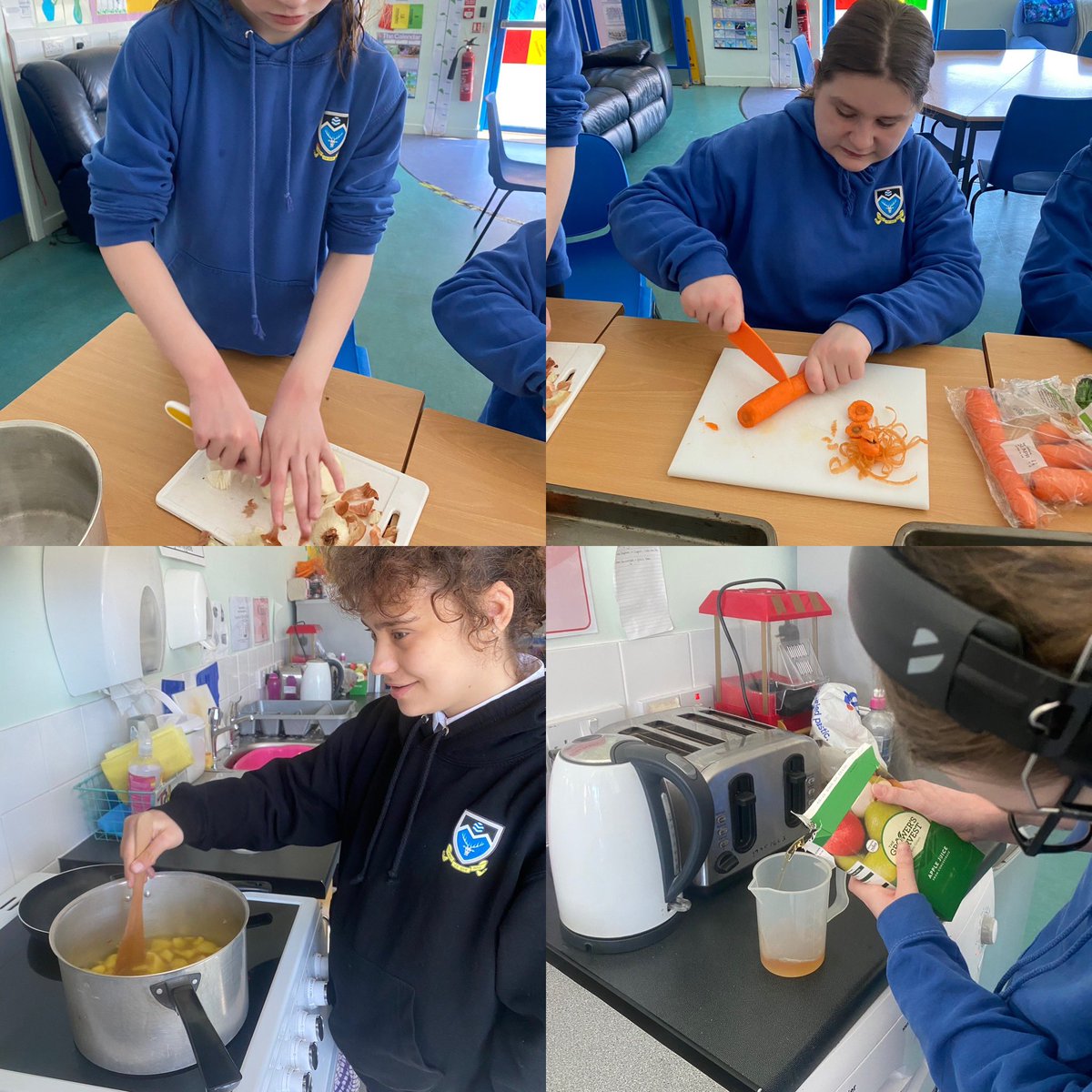 mhs_asn's tweet photo. Further life skills within ASN this week. From recipe testing, to Soup in a bag to bowl. 😋🤤 #farmersmarket https://t.co/qa0vYZB1YC