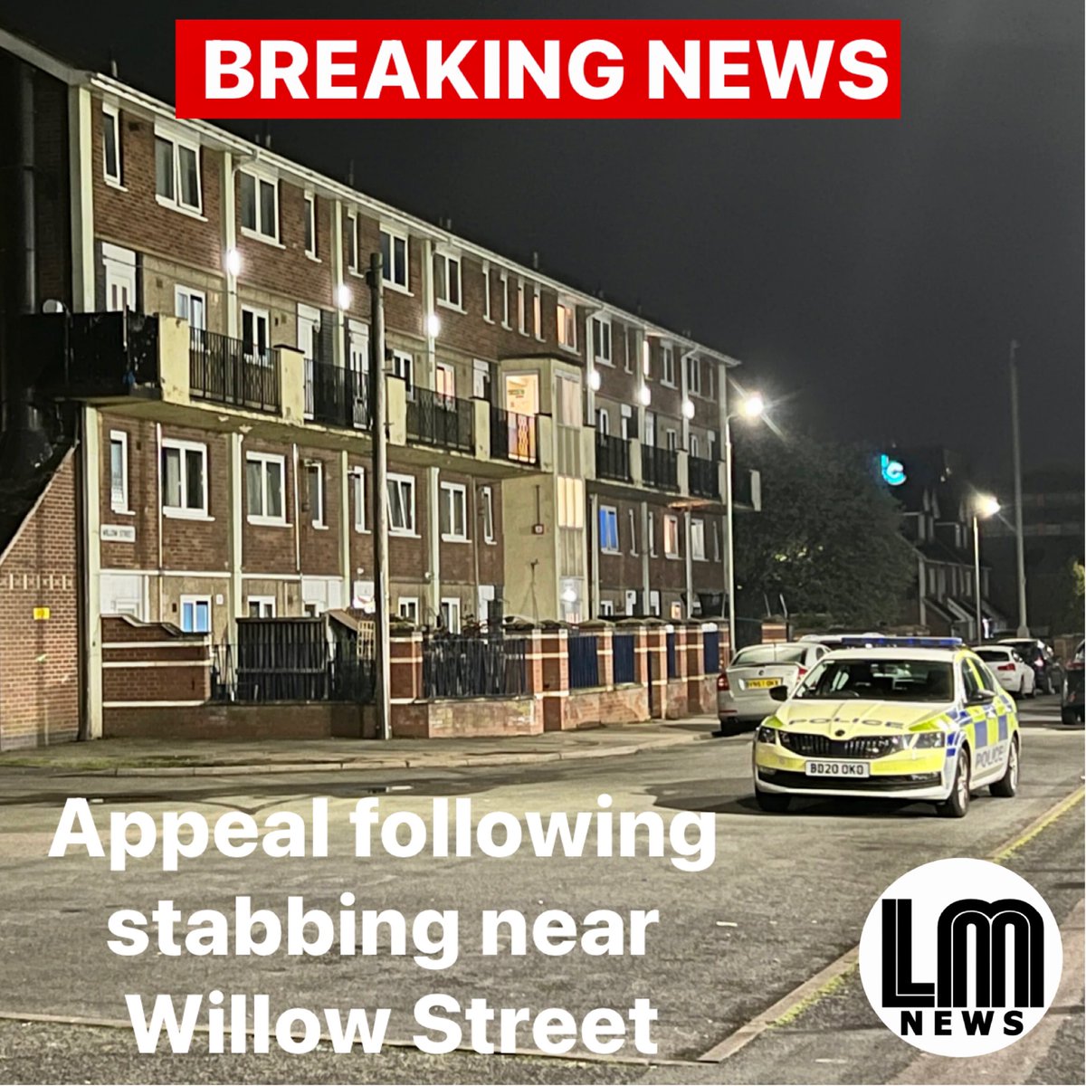 A man has been stabbed in the neck last night in St Matthews.
Detectives investigating a stabbing in the Willow Street area of the city are appealing for anyone with information to come forward.  More m.facebook.com/story.php?stor…