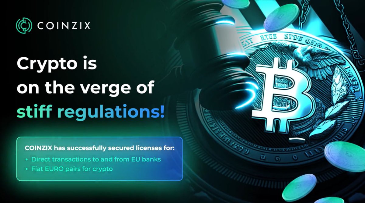 gem_detecter's tweet photo. Very few projects have a license to operate inside the EU - Good news for the community of @Coinzixcom, now they have:

- Direct transactions to and from banks
- Fiat EURO pairs for crypto

Your money is always safe is the top priority when you choose a crypto exchange - $ZIX https://t.co/jM8v0JTESS