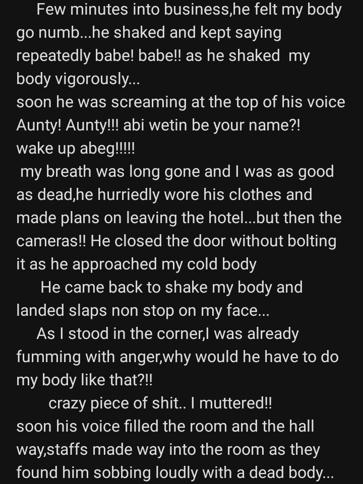 grace_Dam7's tweet photo. Dami writes...📝

#humoroushorror
#fiction
@Ray_Beekah @ADEBO @paulawilson_x https://t.co/w8i3OoW0yb