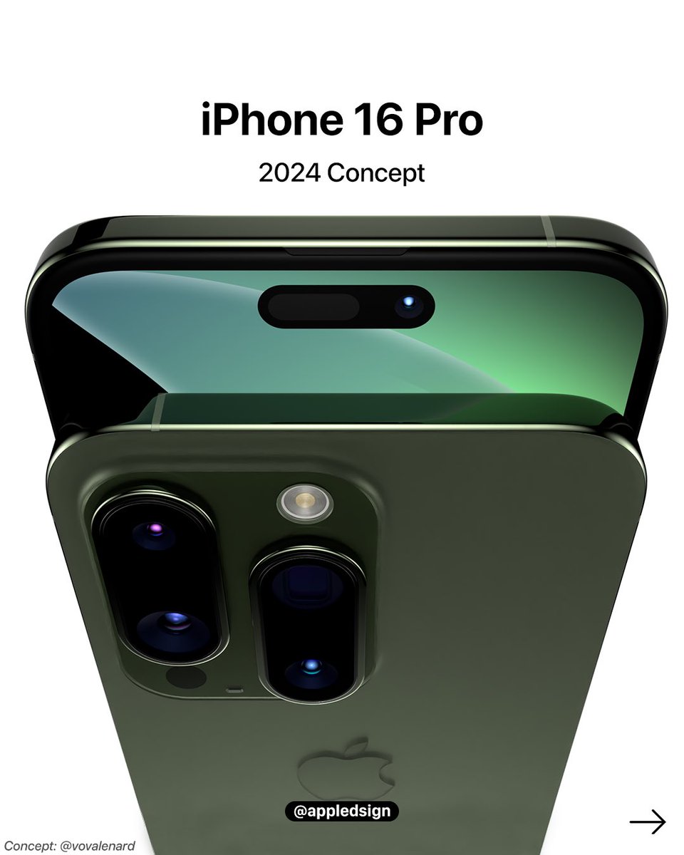 appledsign's tweet photo. Would you be interested in the iPhone 16 Pro if it looked like this? Great concepts by my buddy @ld_vova #iphone16 #iphone16pro https://t.co/w8zlxQHtfY