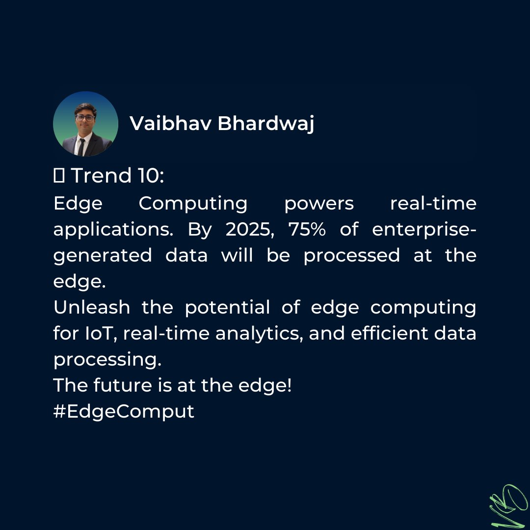 vaibhav2396's tweet image. 🌐 Trend 10: Edge Computing

#EdgeComput