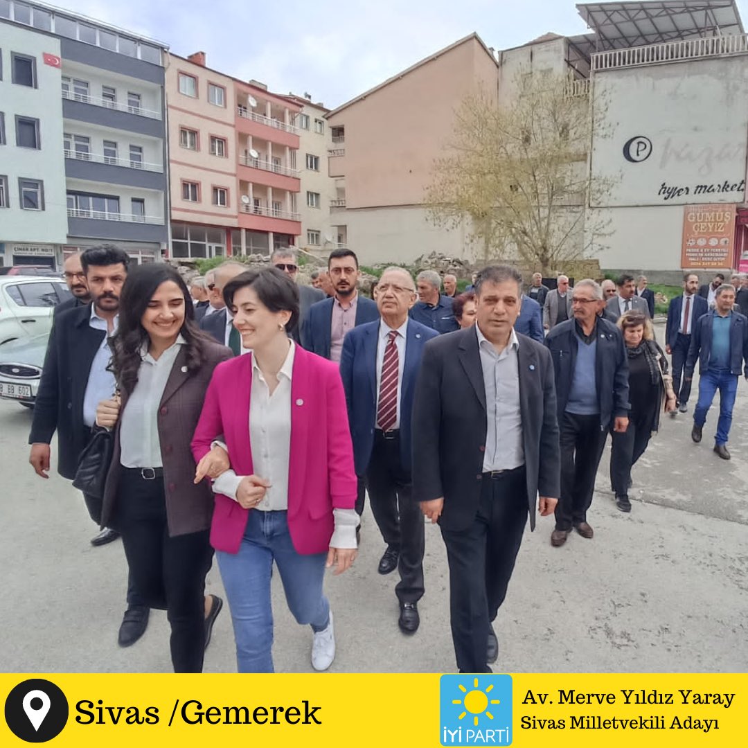İl Başkanımız @volkankarasu58 ,Merkez İlçe başkanımız <a href="/mlhucm/">Melih Uçmaz</a> ,kıymetli yöneticilerimiz ve Sn. <a href="/CDaggez/">Celal Dağgez</a> ,Sn. @profdrahmetbozdogan, Sn. @serapbozpolatayan ile Gemerek ilçemizi ziyaret ettik. 
Az kaldı☀️
#iyiparti #sivas #meralakşener #azkaldı #iyi