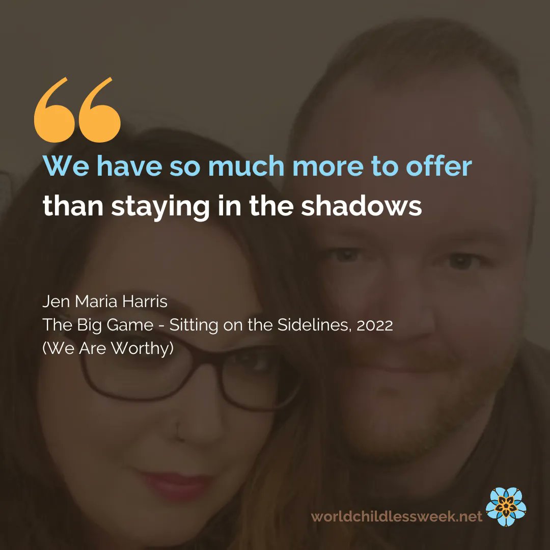 ChildlessWeek's tweet photo. You can read Jen's story in full at: https://t.co/TZ2VfRsGbJ
#childlessnotbychoice #childlessafterinfertility #BeSeen #childlessbycircumstance #SpeakingOutLoud https://t.co/f7m7M8S67R