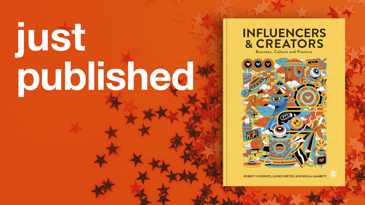 Sage Media & Comm (@sagemedia_comm) on Twitter photo "Influencers and Creators" by Robert <a href="/Kozinets/">Robert V. Kozinets</a>, <a href="/UlrikeGretzel/">Ulrike Gretzel</a>, and Rossella Gambetti, combines cutting-edge conceptual and critical thinking on the subject with practical advice to go above and beyond what similar textbooks offer.
Publishing today:
ow.ly/FvvS50NZFww "Influencers and Creators" by Robert <a href="/Kozinets/">Robert V. Kozinets</a>, <a href="/UlrikeGretzel/">Ulrike Gretzel</a>, and Rossella Gambetti, combines cutting-edge conceptual and critical thinking on the subject with practical advice to go above and beyond what similar textbooks offer.
Publishing today:
ow.ly/FvvS50NZFww