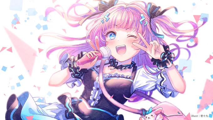 Happy Birthday Vtuberあかるん様のお誕生日記念イラストを担当させていただきました!(続く)