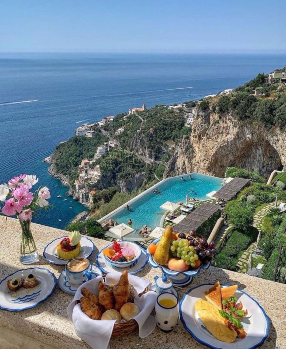 Summer breakfast in Italy