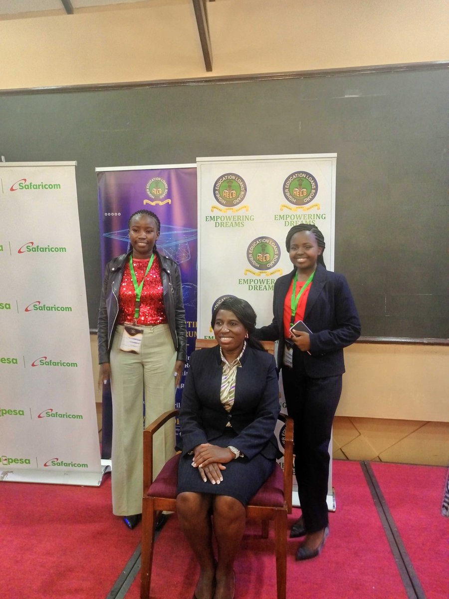 A photo with @karen_birech and @Psofhighereducation during The 2023 HELB consultative Forum...#womeninleadership #womeninpower #mellowthepoet #Karenbirech #TwitterLogo #studentleaders