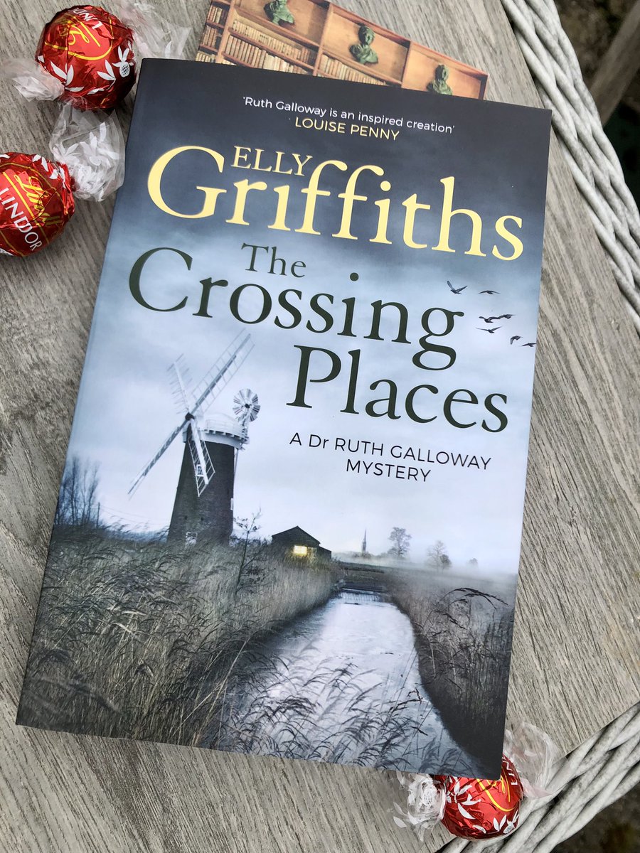 Not sunny but warm enough to sit in the #devon #garden and read. Ooh. This is gripping! #bookrecommendations #greatreads #BankHolidayWeekend #bankholidayreading @ellygriffiths