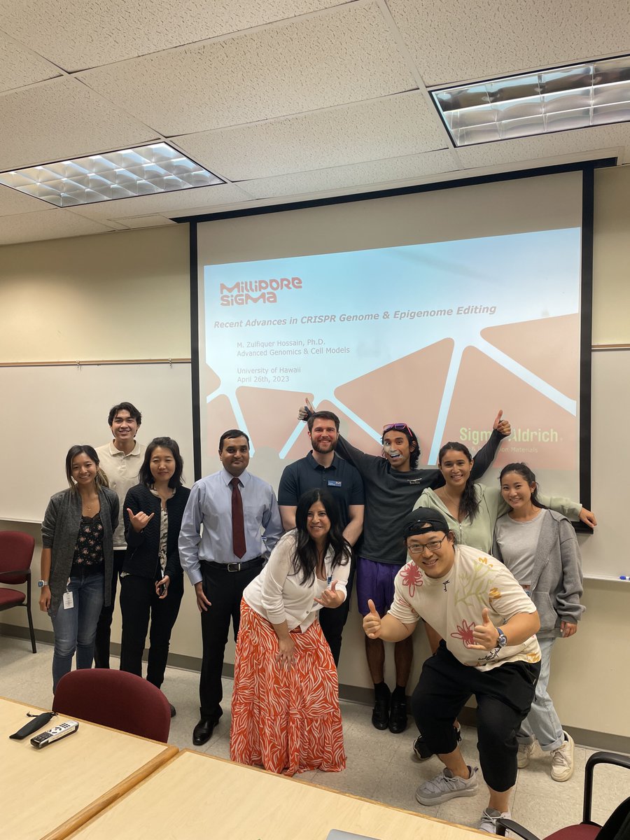 ZhiRock's tweet photo. Special seminars by MilliporeSigma! Great talks and many thanks to Je’Anna, Sean, Tomas, and Zulfiquer. Hope to see you again in Hawaii 🥳👍 https://t.co/yy5EQr4czQ