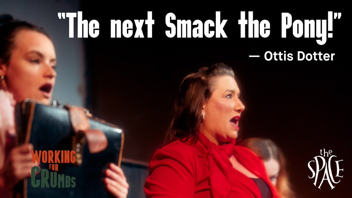 We’ll take it ‼️🐎 

Find out what all the fuss is about by coming to see ‘Working for Crumbs’ at The Space - on until NEXT SATURDAY 📣

The Space, Isle of Dogs: 25th April - 6th May

Book tickets: space.org.uk/event/working-…

<a href="/SpaceArtsCentre/">The Space</a>